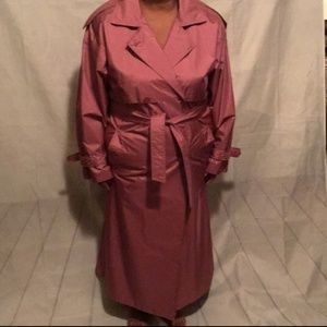 Shimmering trench coat